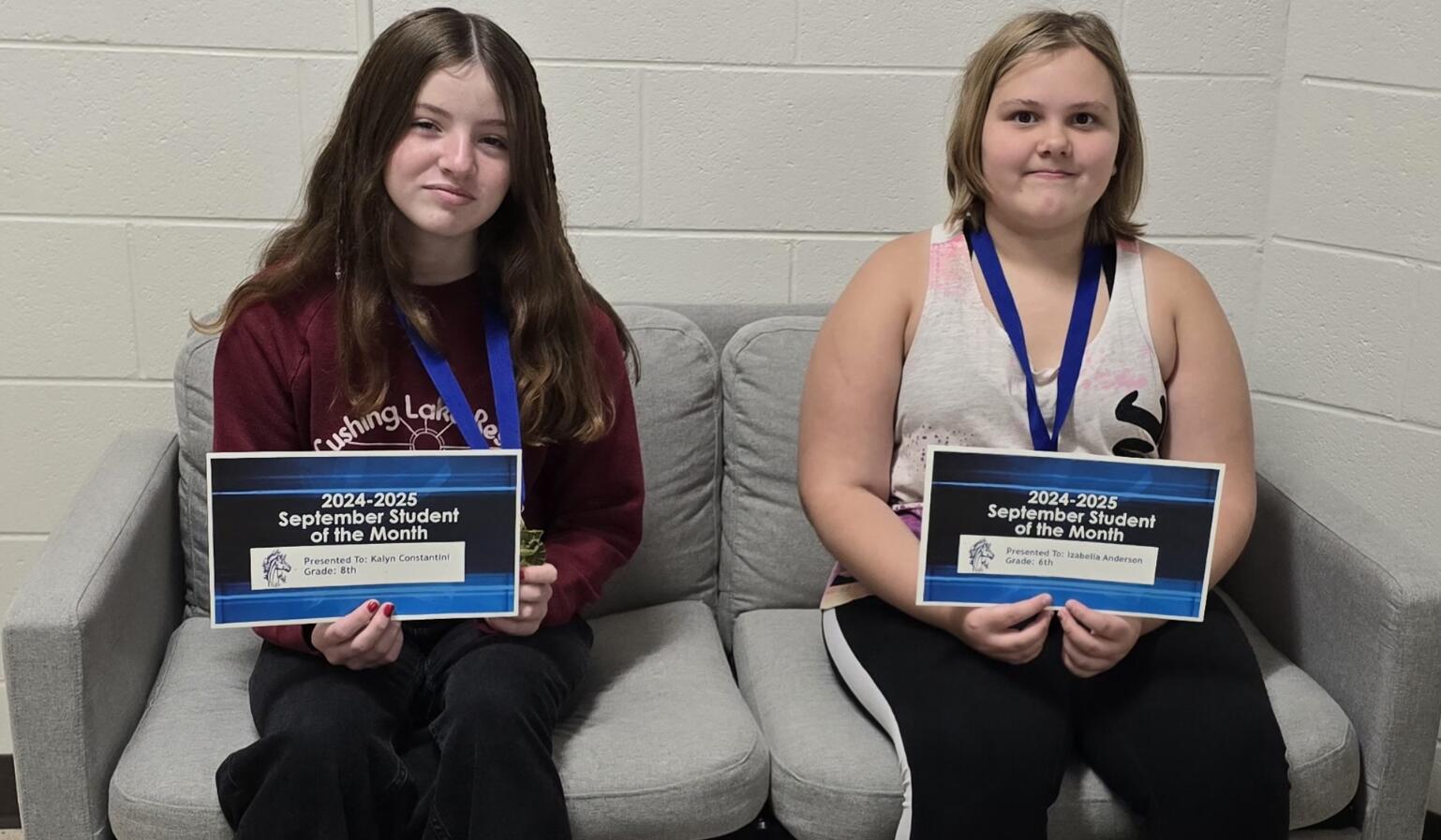 Middle School Students of the Month